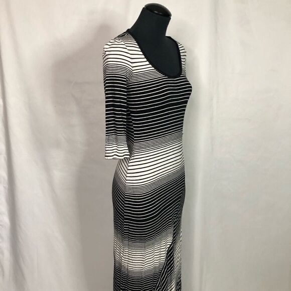 Max Studio Long Sleeve Stripe Maxi Dress - Women’s XS - Picture 3 of 7